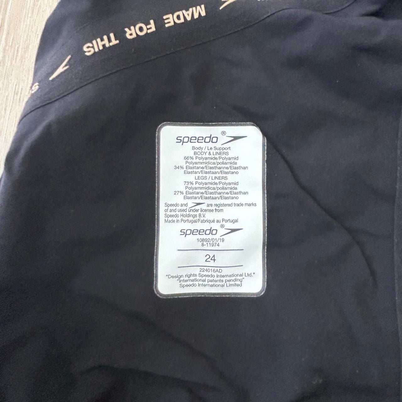 Speedo Fastskin LZR Racer X Kneeskin Size 24 Blue Gold Swimsuit 5