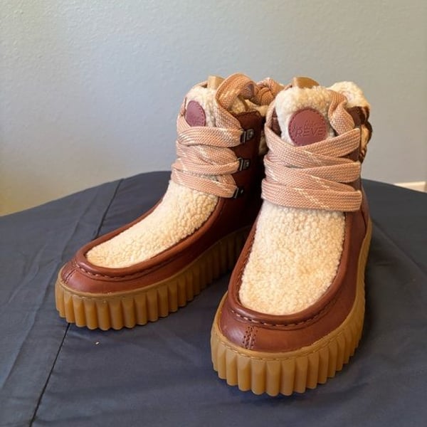 Sam Edelman REVE Fay Platform Leather Bootie. NEW WITH BOX