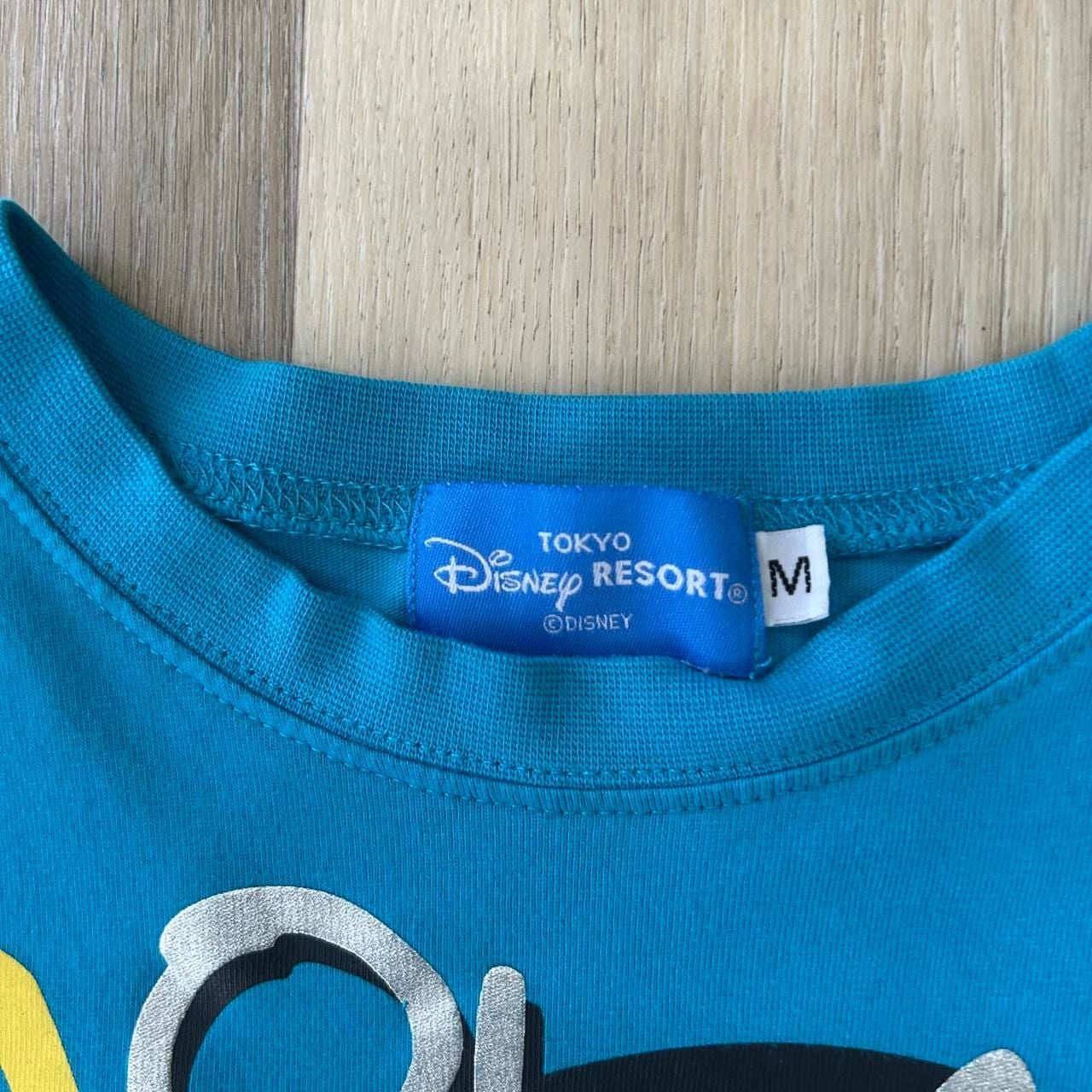 Tokyo Disney Resort Donald Duck Oh Look T-Shirt Size M Blue 3
