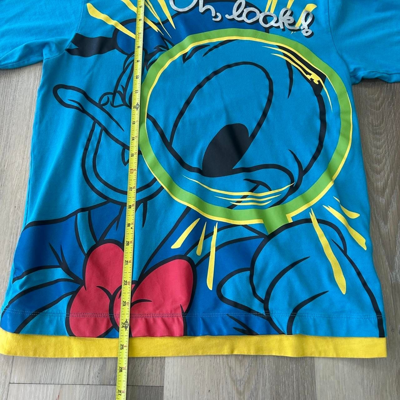 Tokyo Disney Resort Donald Duck Oh Look T-Shirt Size M Blue 4