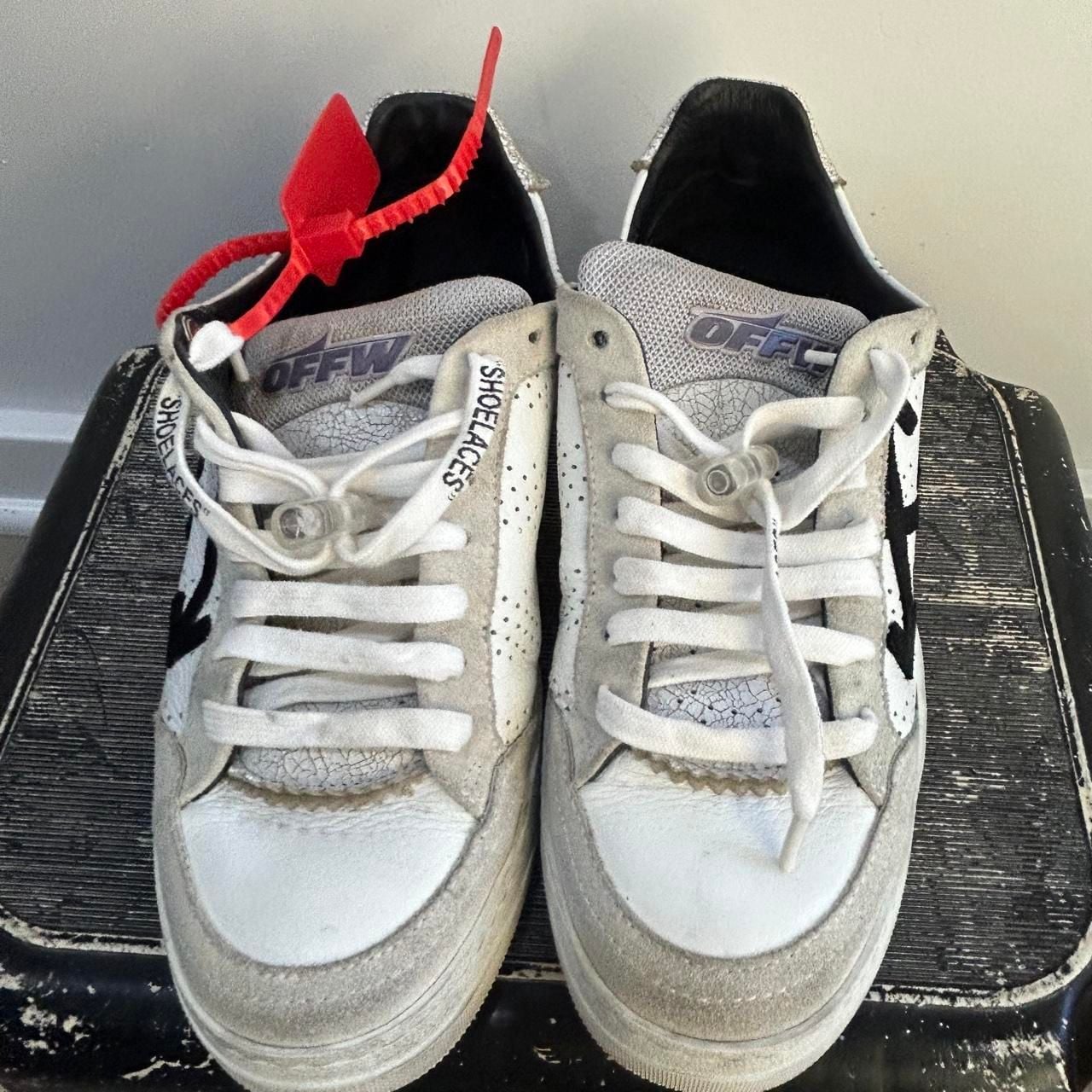 Off-White Out Of Office OOO Sneakers Size 39 White Black Helvetica 2