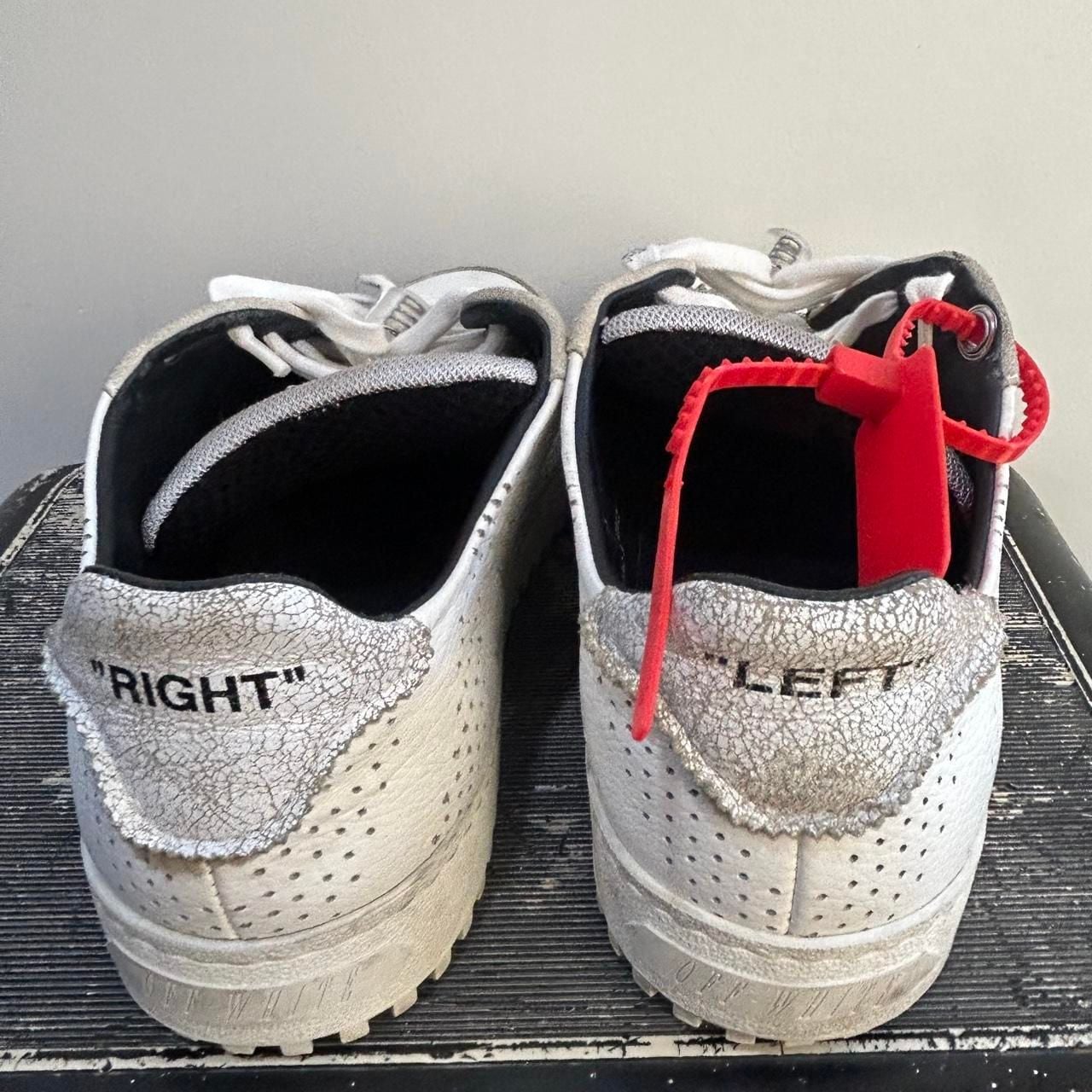 Off-White Out Of Office OOO Sneakers Size 39 White Black Helvetica 5