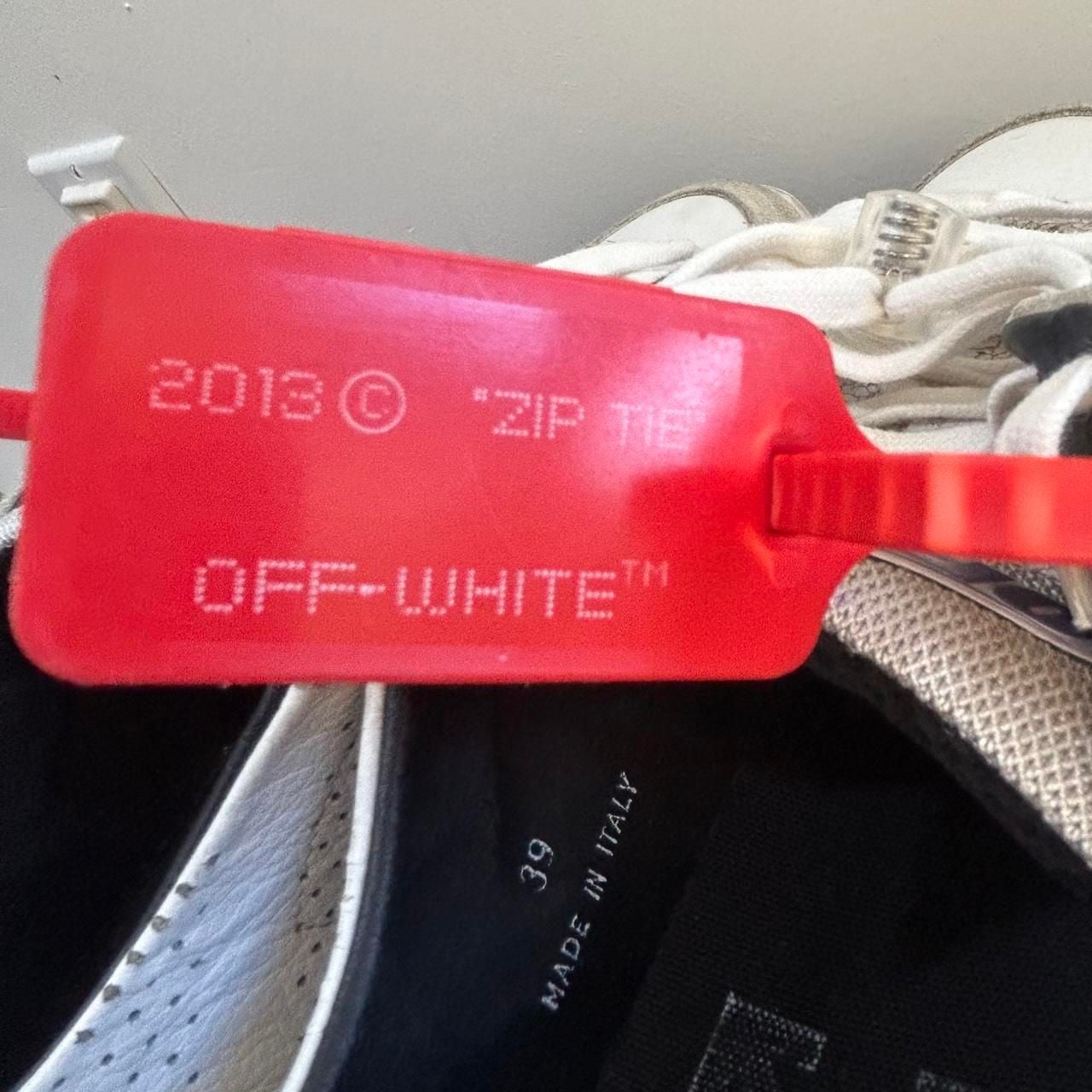 Off-White Out Of Office OOO Sneakers Size 39 White Black Helvetica 7