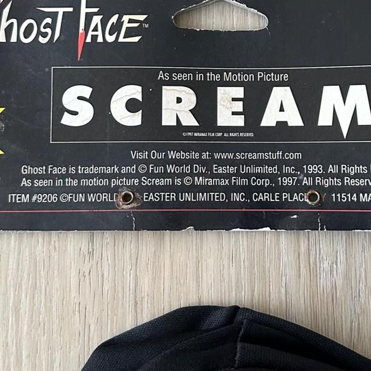 Fun World Ghost Face Scream Mask Glow In The Dark 9206 3