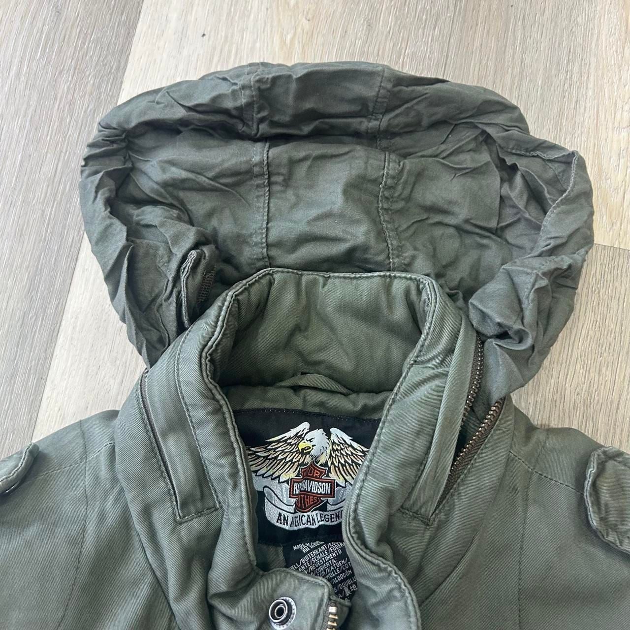 Harley-Davidson Olive Green Jacket Eagle Logo 9