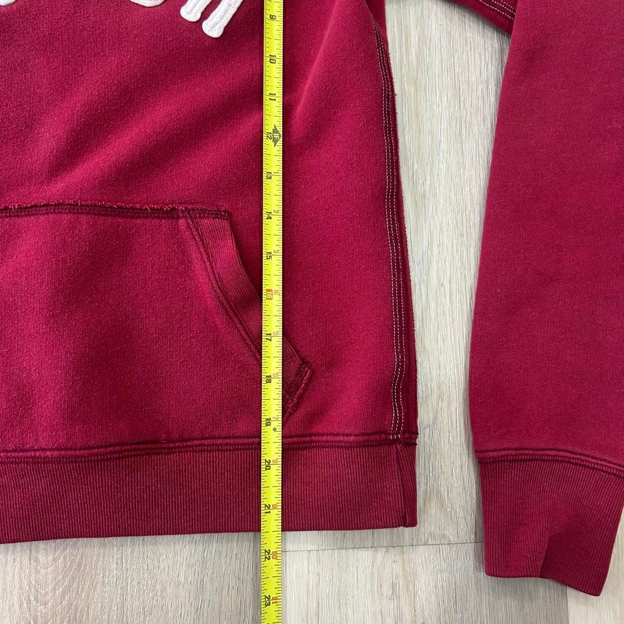 Abercrombie & Fitch Fitch 92 Hoodie Size M Burgundy Red 5