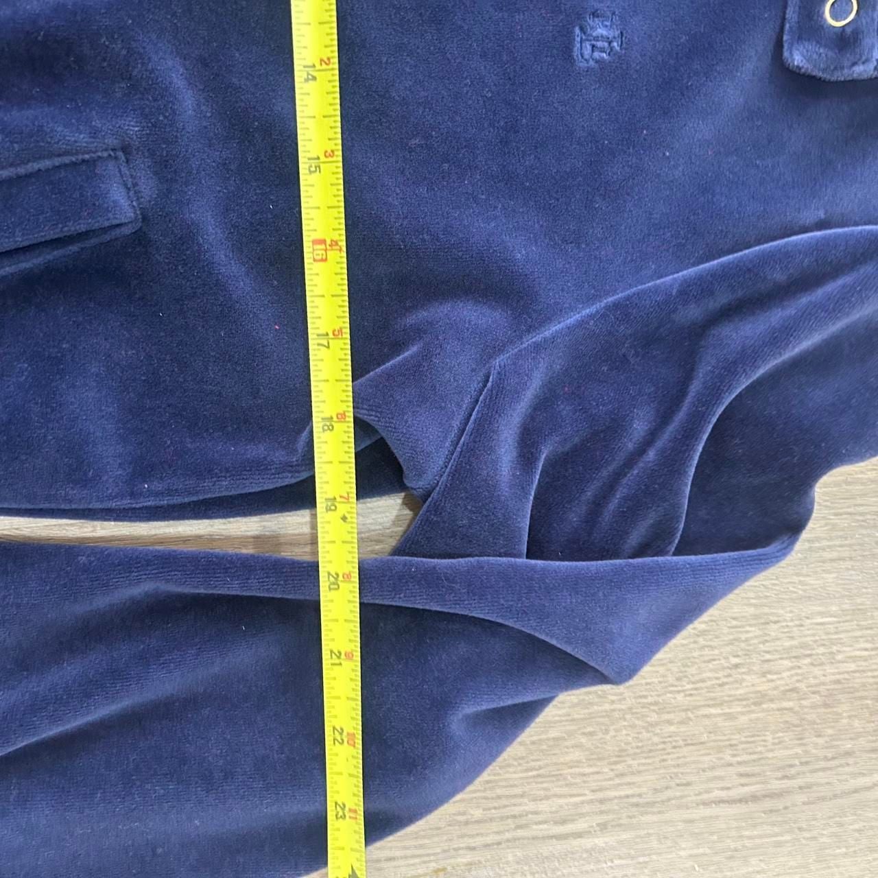 Lauren Ralph Lauren Velvet Bomber Jacket Navy Size P/L 7