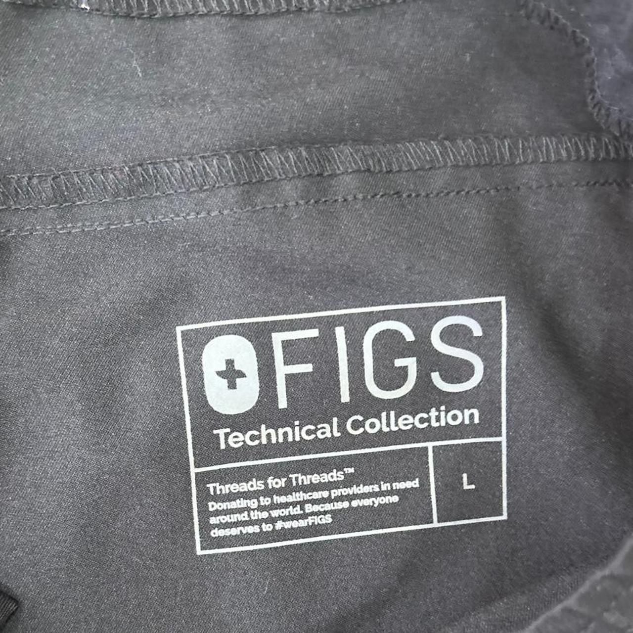 FIGS Technical Collection Jogger Scrub Pants Size L Black 6