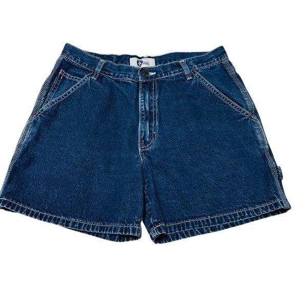 Arizona Jean Company Dungarees 100% Cotton Denim Shorts Size 7 Junior 2