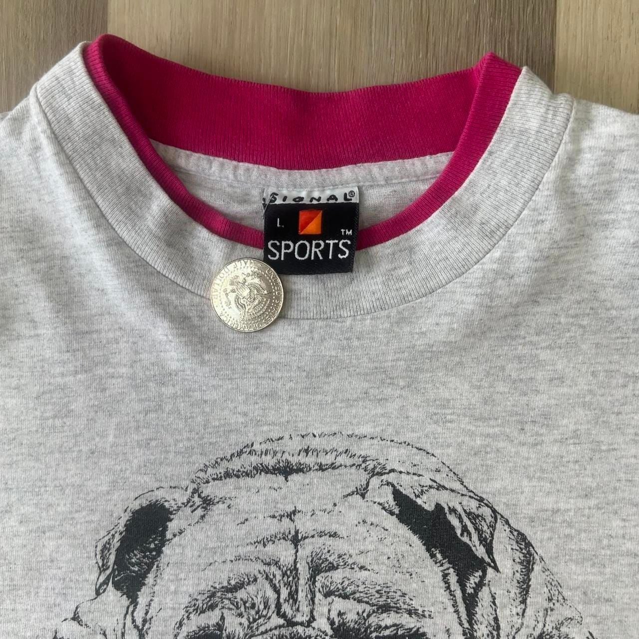 Signal Sports Is It Friday Yet Bulldog Shirt Size L Vintage 90s 5