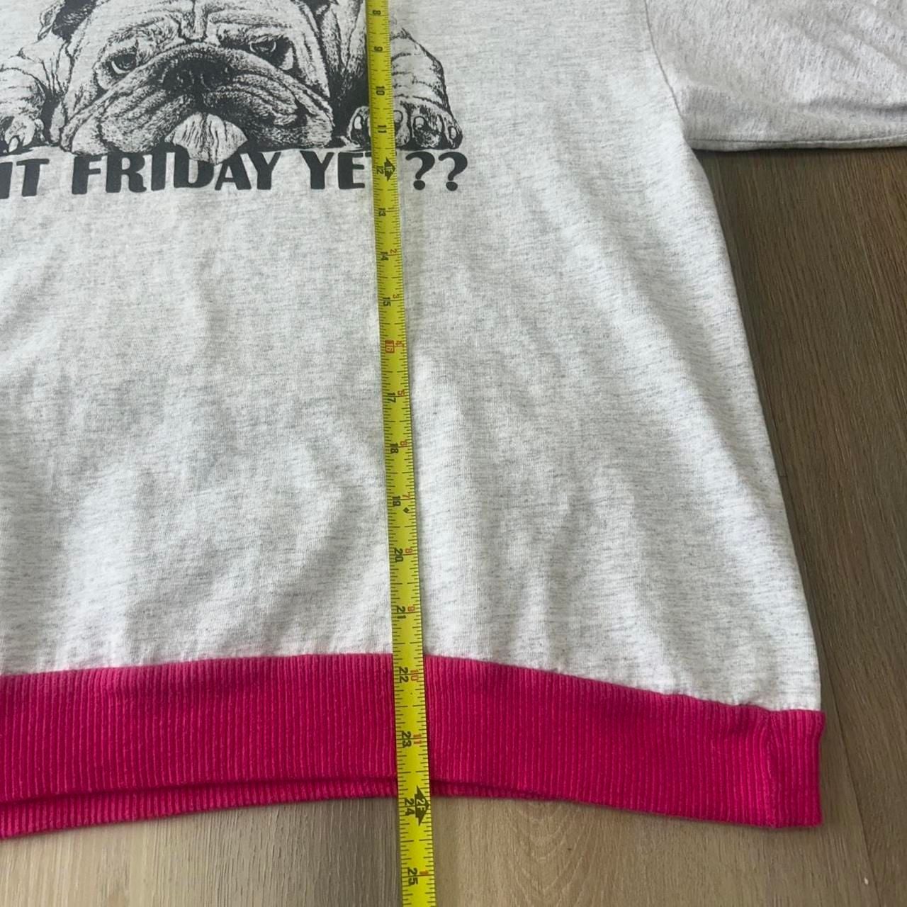 Signal Sports Is It Friday Yet Bulldog Shirt Size L Vintage 90s 6