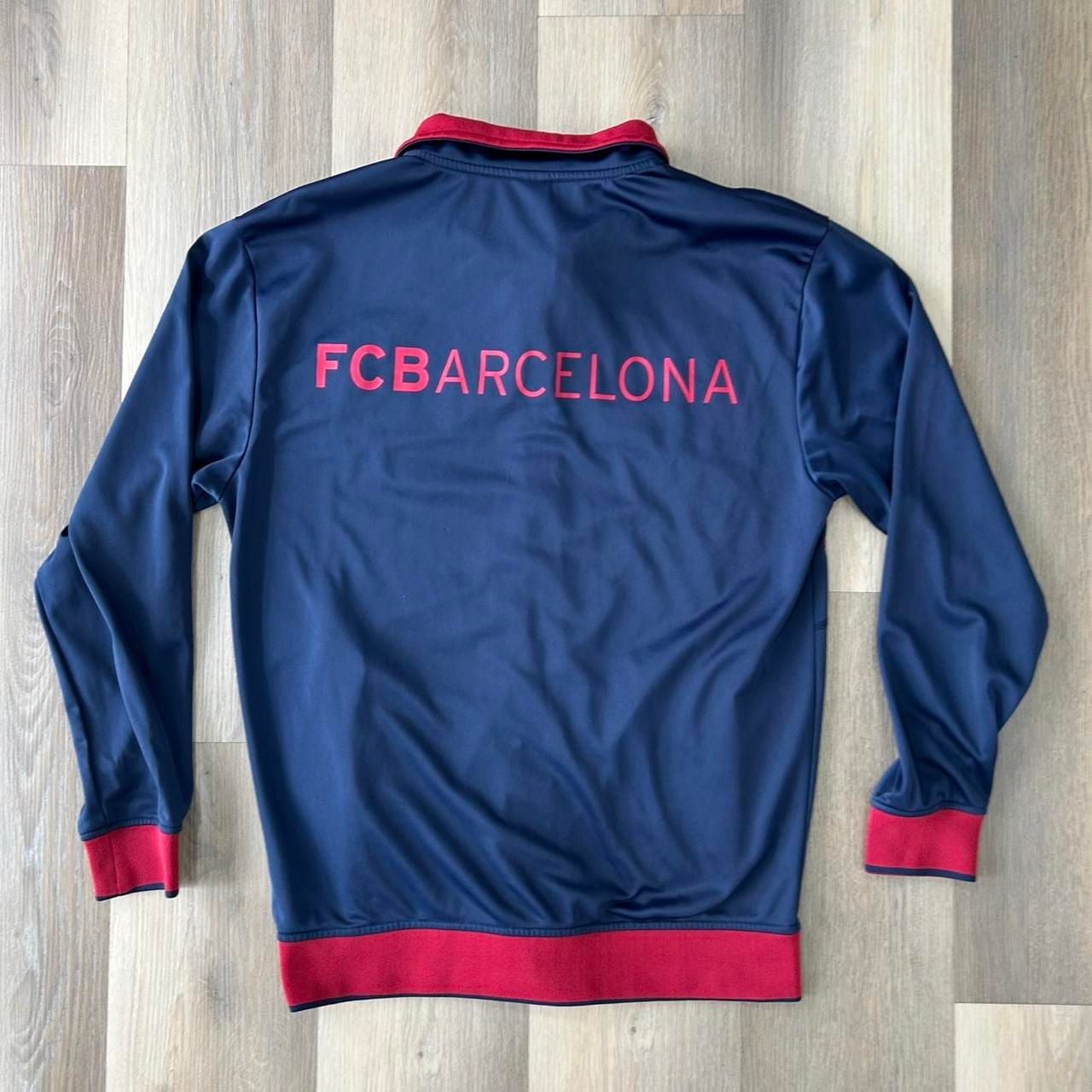 FC Barcelona Track Jacket Size L Navy Red Official Merchandise 3