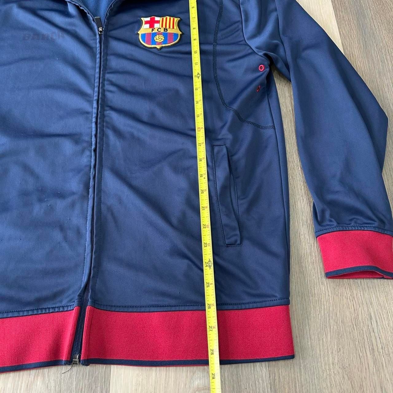FC Barcelona Track Jacket Size L Navy Red Official Merchandise 6