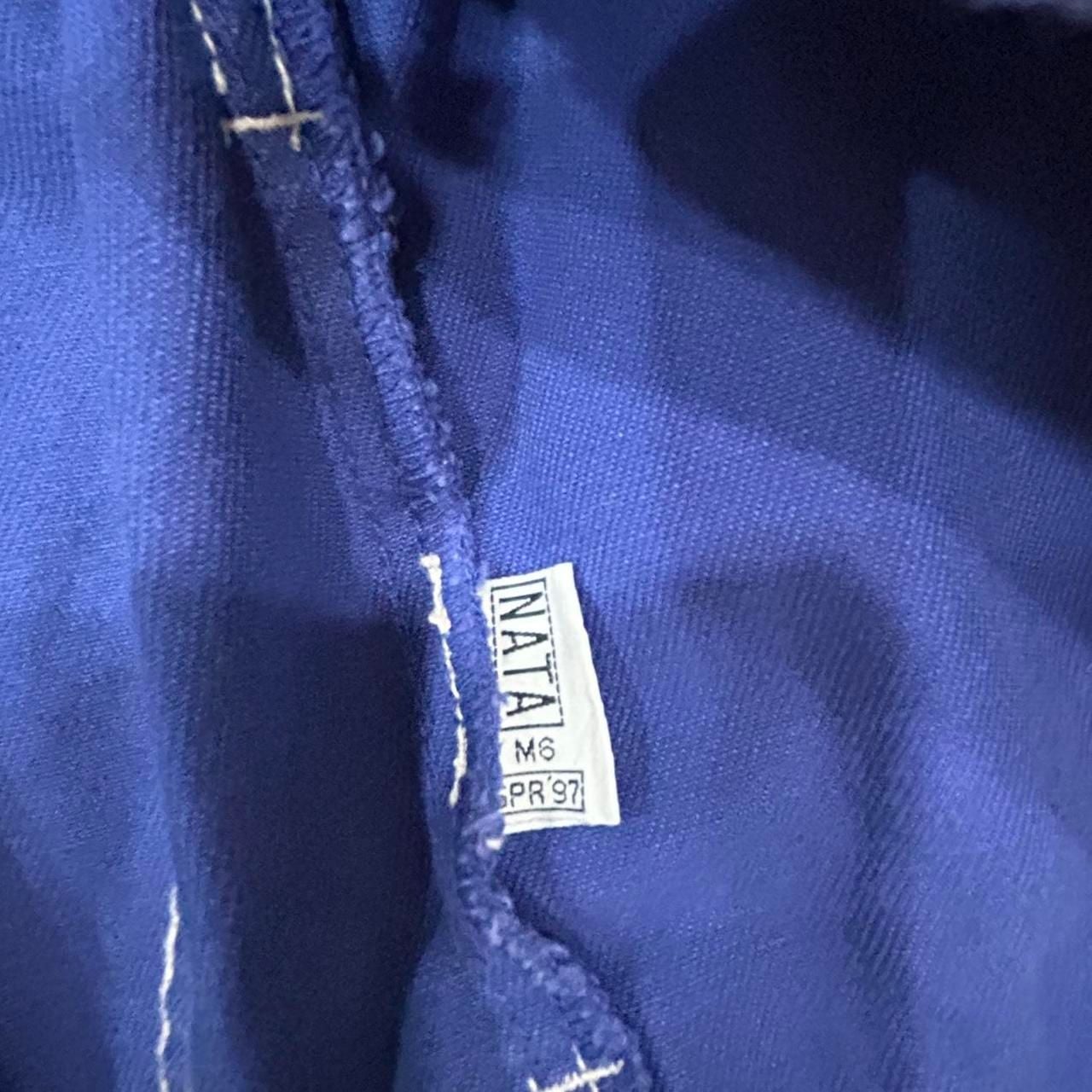 Guess Denim Jacket Size M Royal Blue Contrast Stitching 90s 7