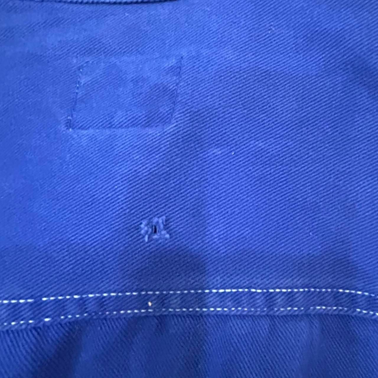 Guess Denim Jacket Size M Royal Blue Contrast Stitching 90s 9