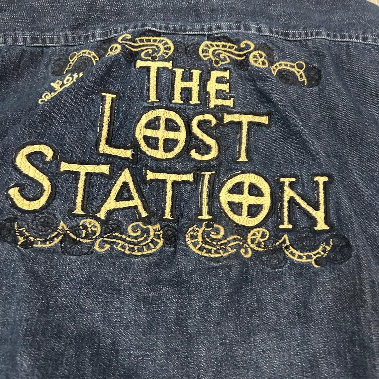 Steelwing Denim Vest XL Black The Lost Station Embroidered Back 4