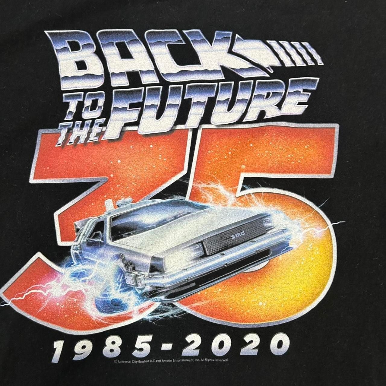 Gildan Back To The Future 35th Anniversary T-Shirt Size XL Black 4