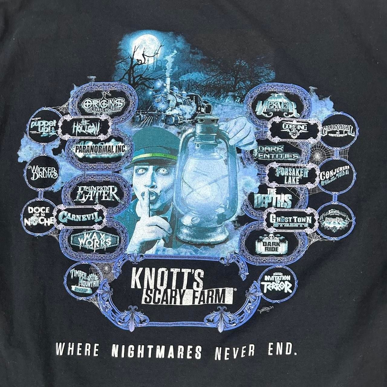 Knott's Scary Farm 2021 T-Shirt Black Halloween Theme 4