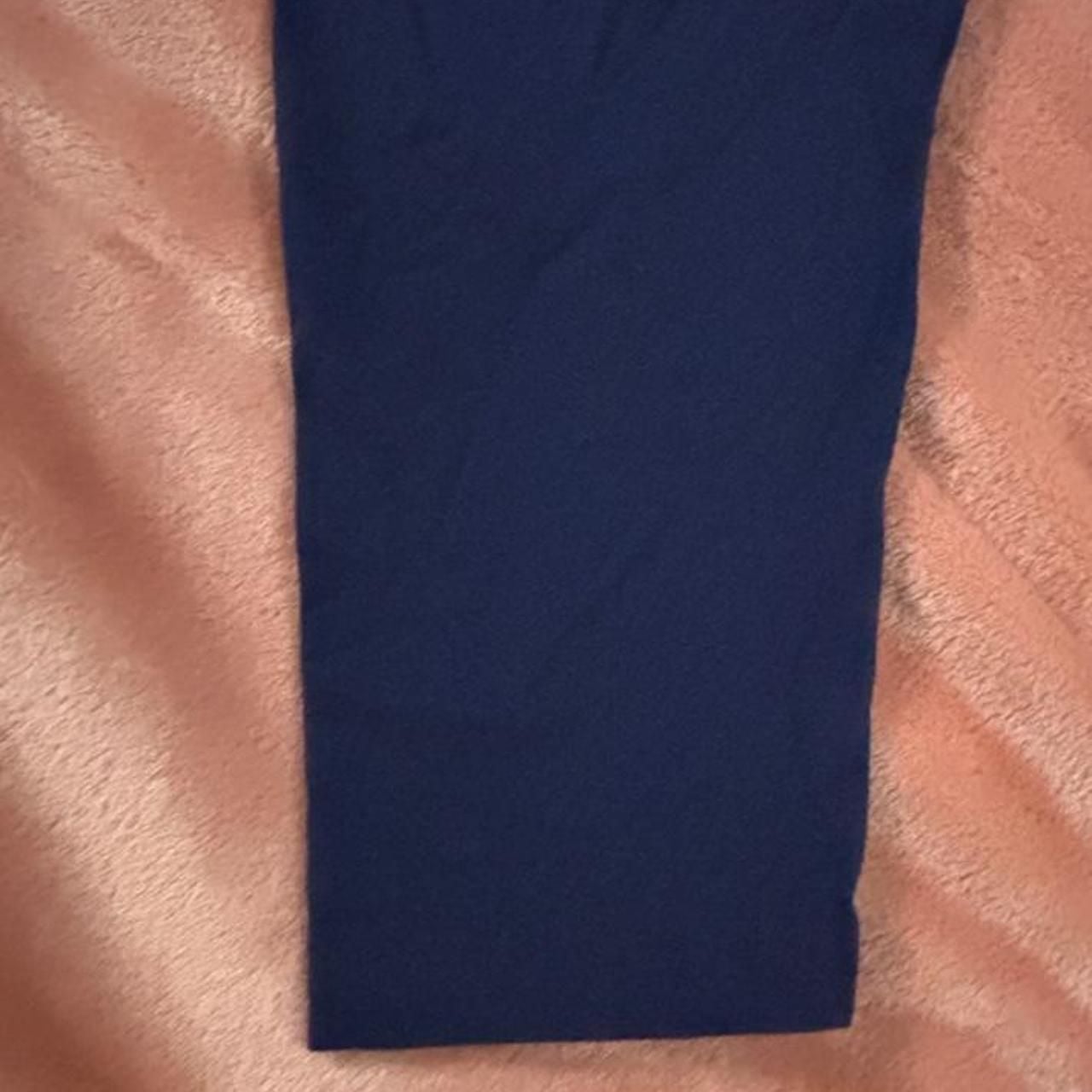 Victoria's Secret PINK Fold Over Leggings XXL Navy Blue Capri 8