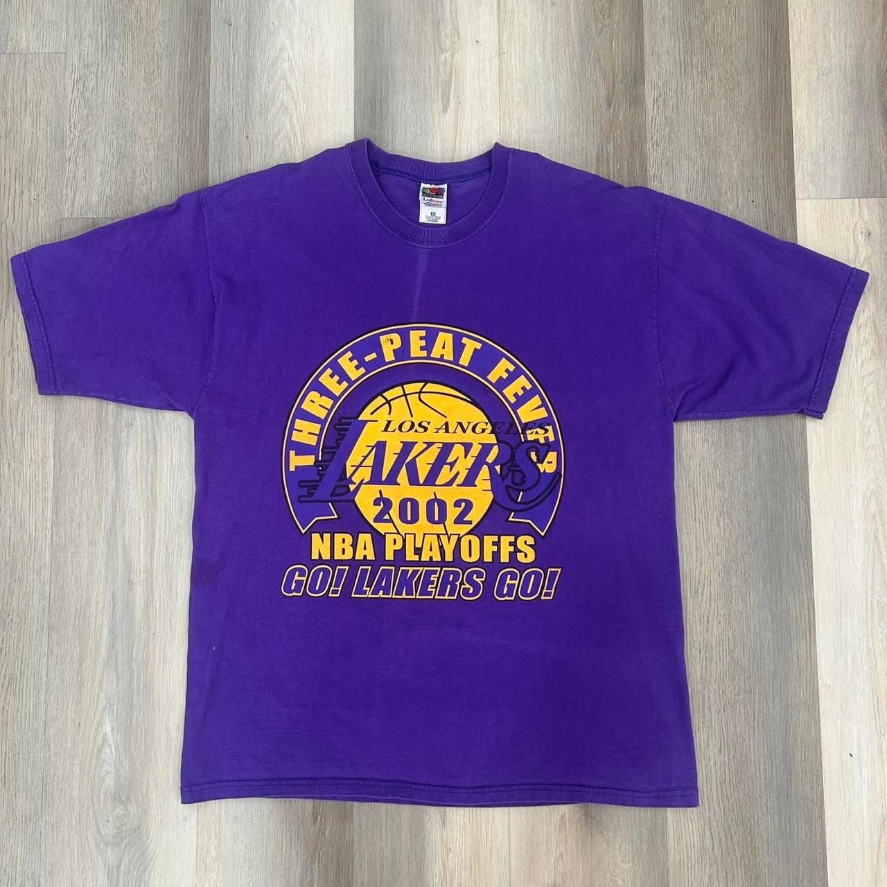 Fruit of the Loom Los Angeles Lakers T-Shirt XL 2002 NBA Playoffs 2
