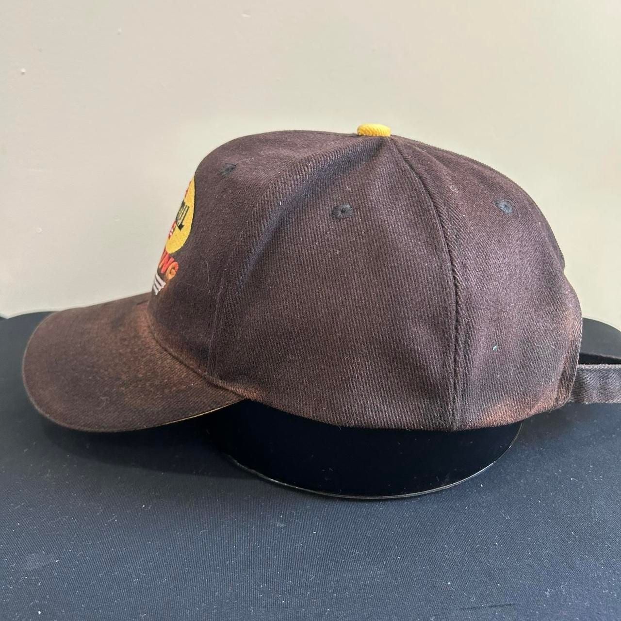 Pennzoil Racing Vintage Baseball Cap Black Yellow Embroidered Logo 4