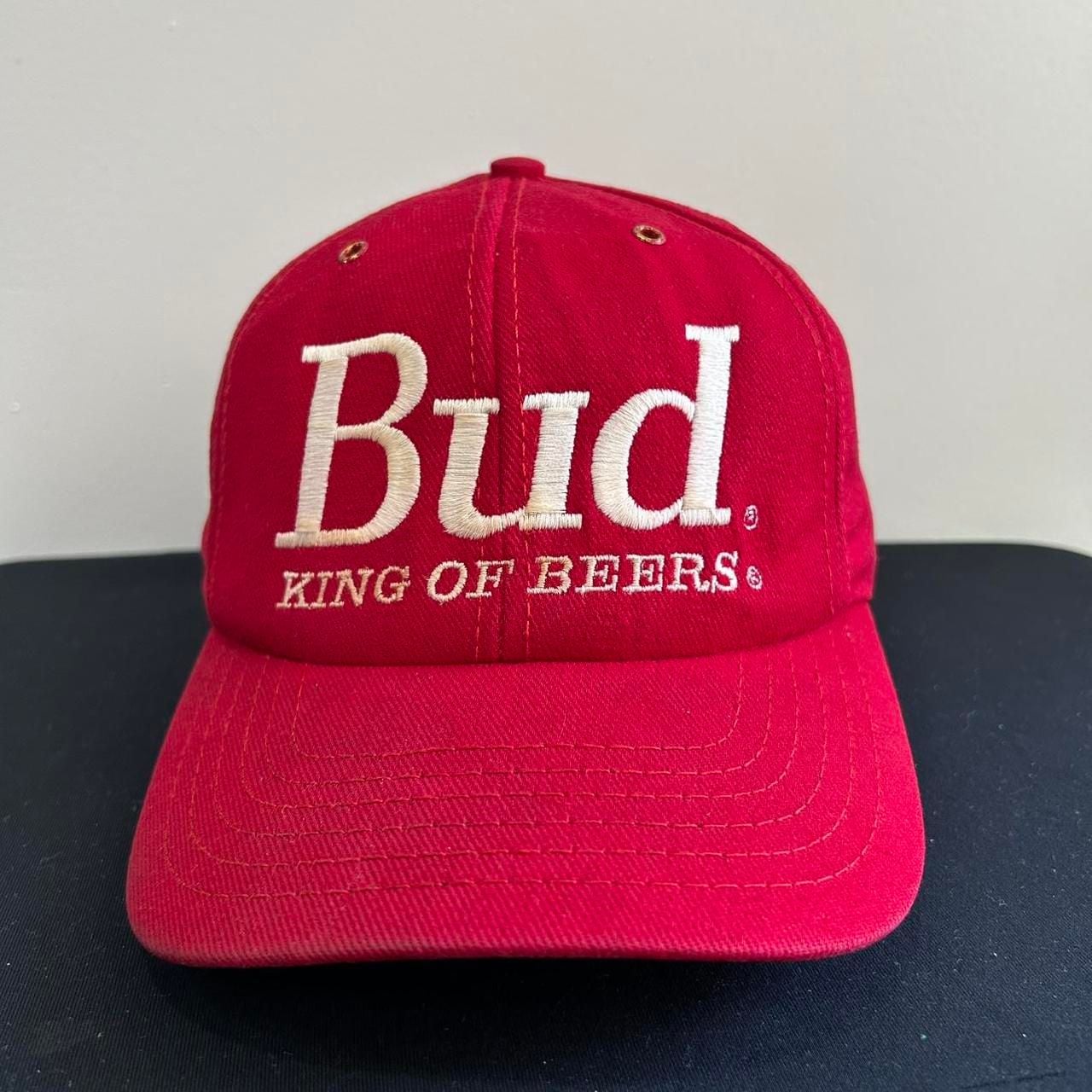 Budweiser King Of Beers Red Baseball Cap Adjustable 2
