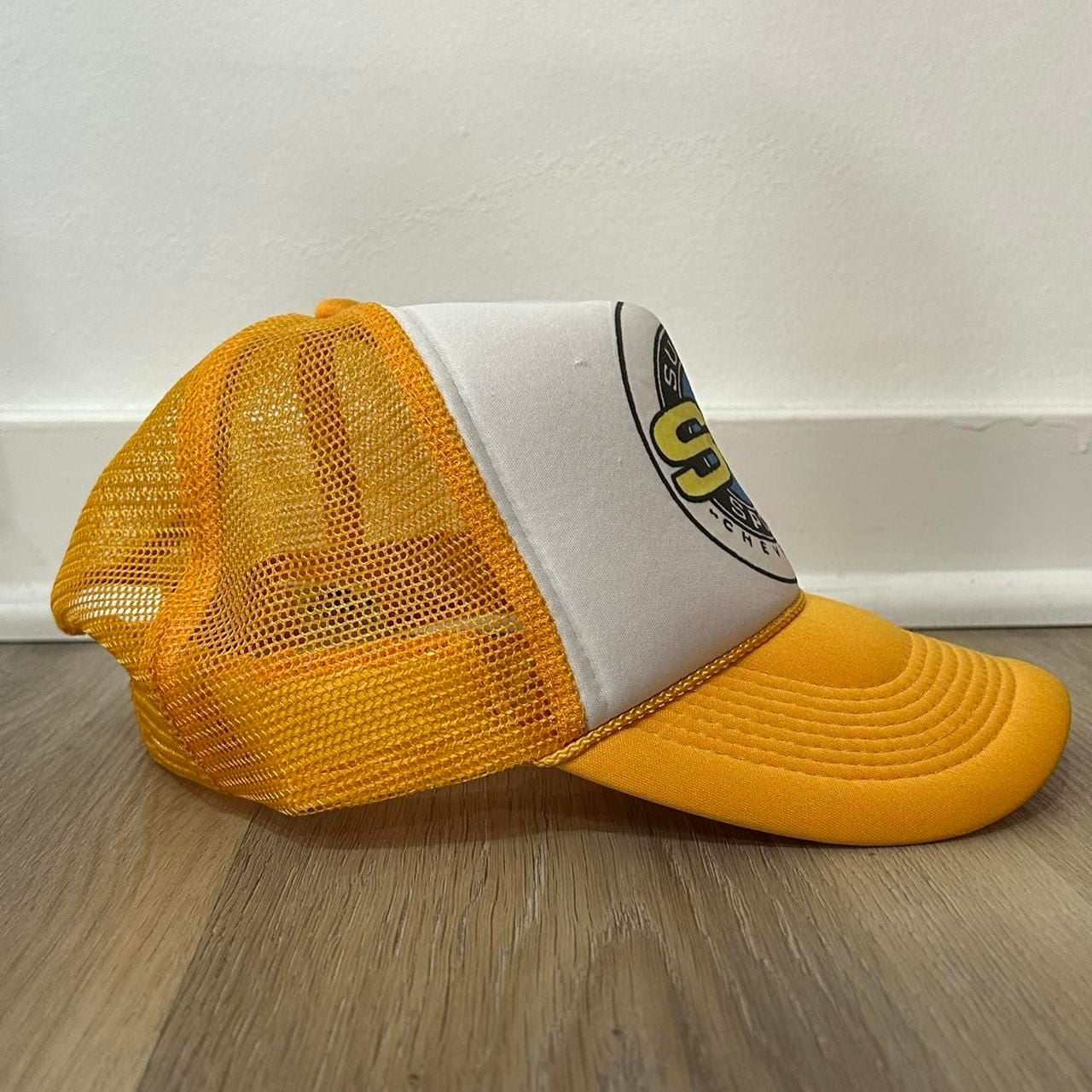 Nissun Cap Nissan SS Chevrolet Trucker Hat Yellow White Adjustable 3