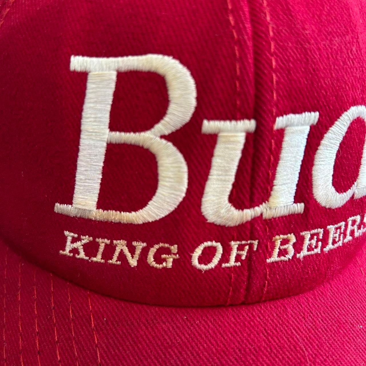 Budweiser King Of Beers Red Baseball Cap Adjustable 6