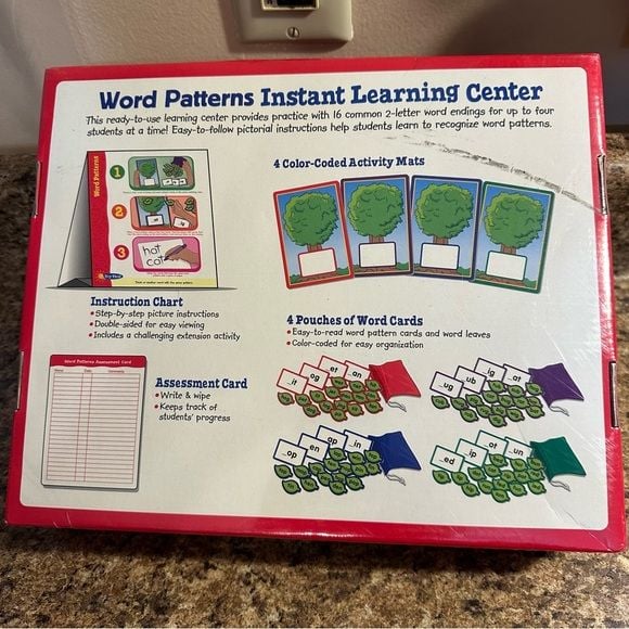 Word Patterns Spelling Instant Learning Center NIB 2