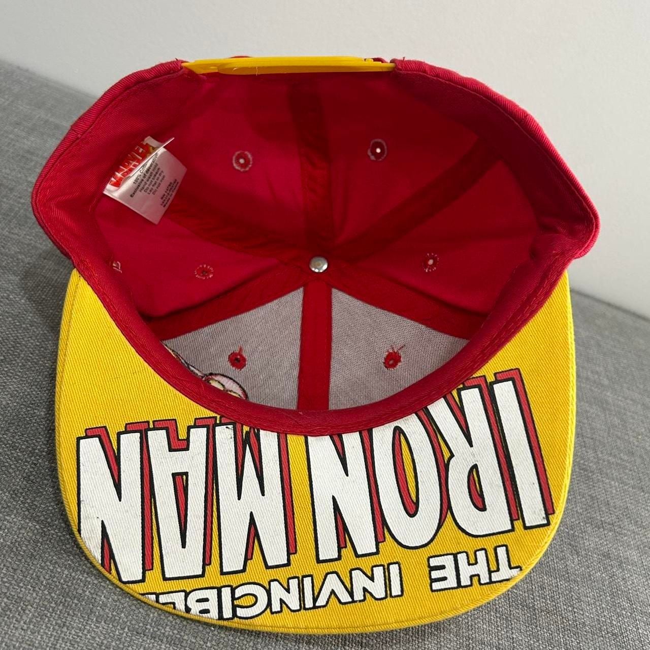 Marvel Comics Iron Man Snapback Hat Adult Red Yellow 5