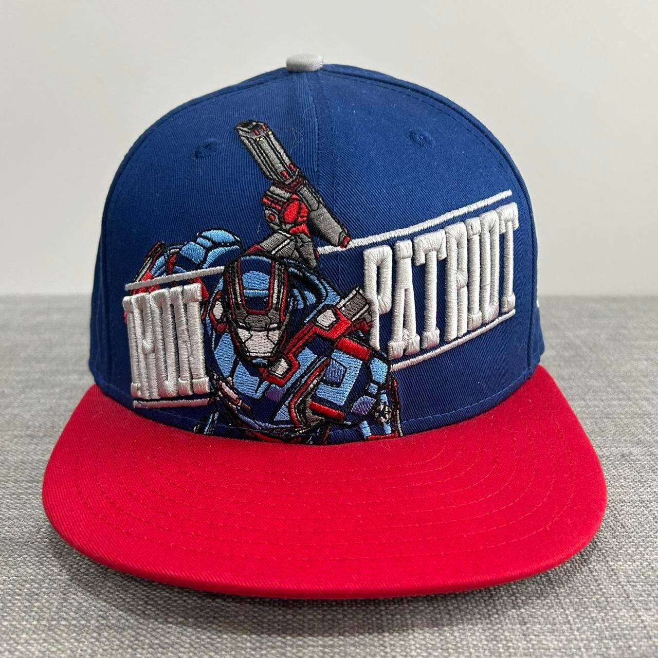 New Era Iron Patriot Marvel 9FIFTY Snapback Hat One Size Blue Red 1