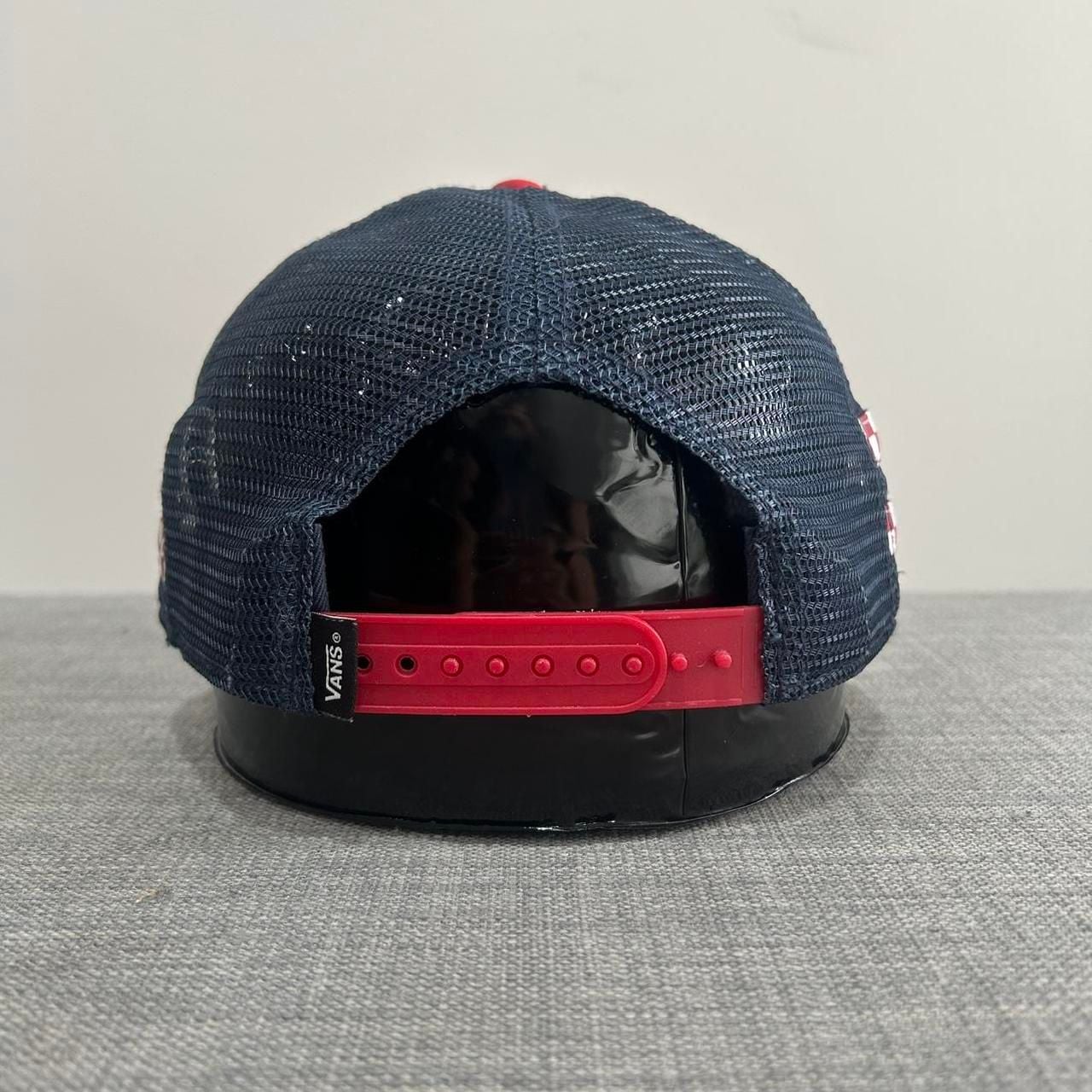 Vans Disney World Trucker Hat Red White Blue Snapback 3