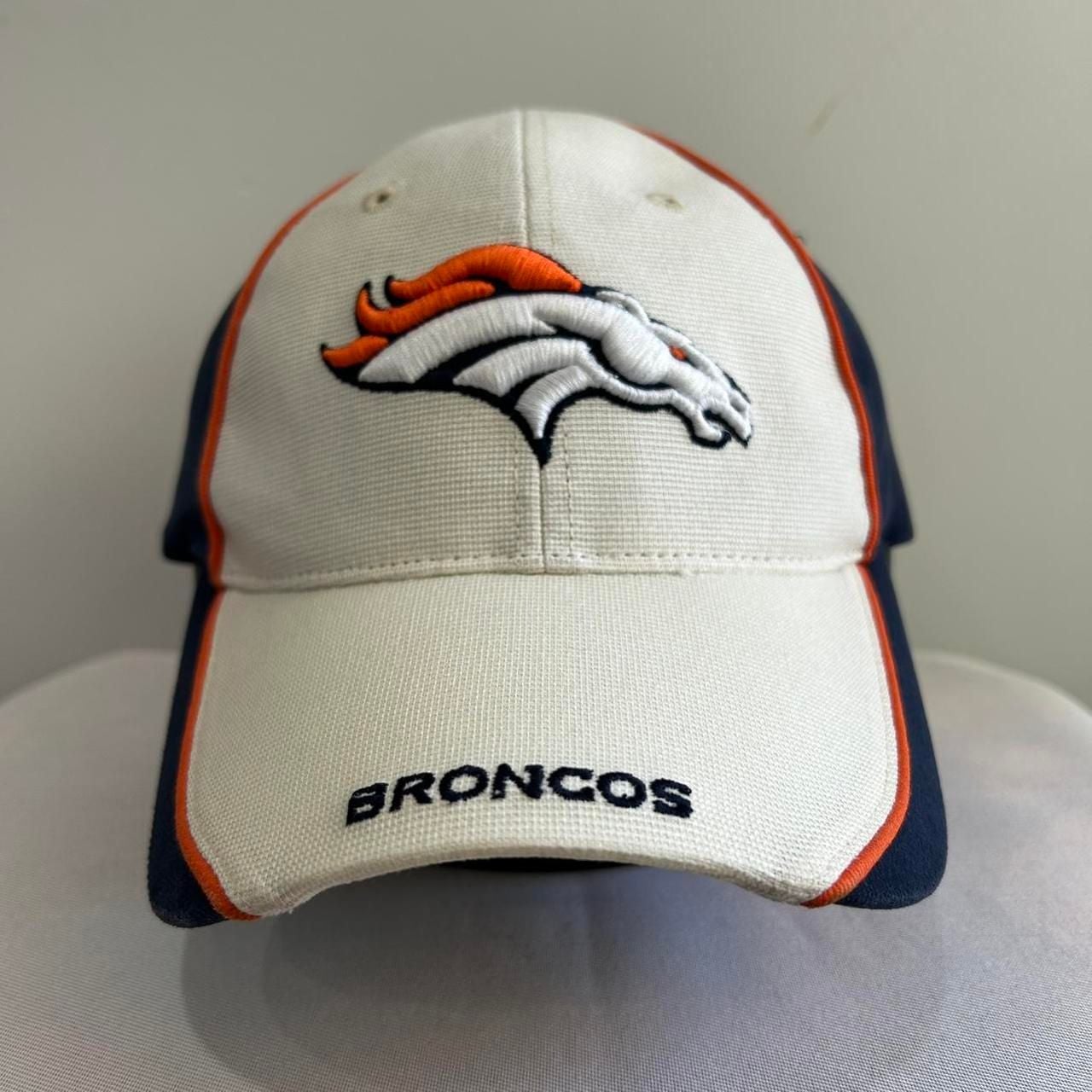 Denver Broncos NFL Baseball Cap Hat White Orange Blue 2