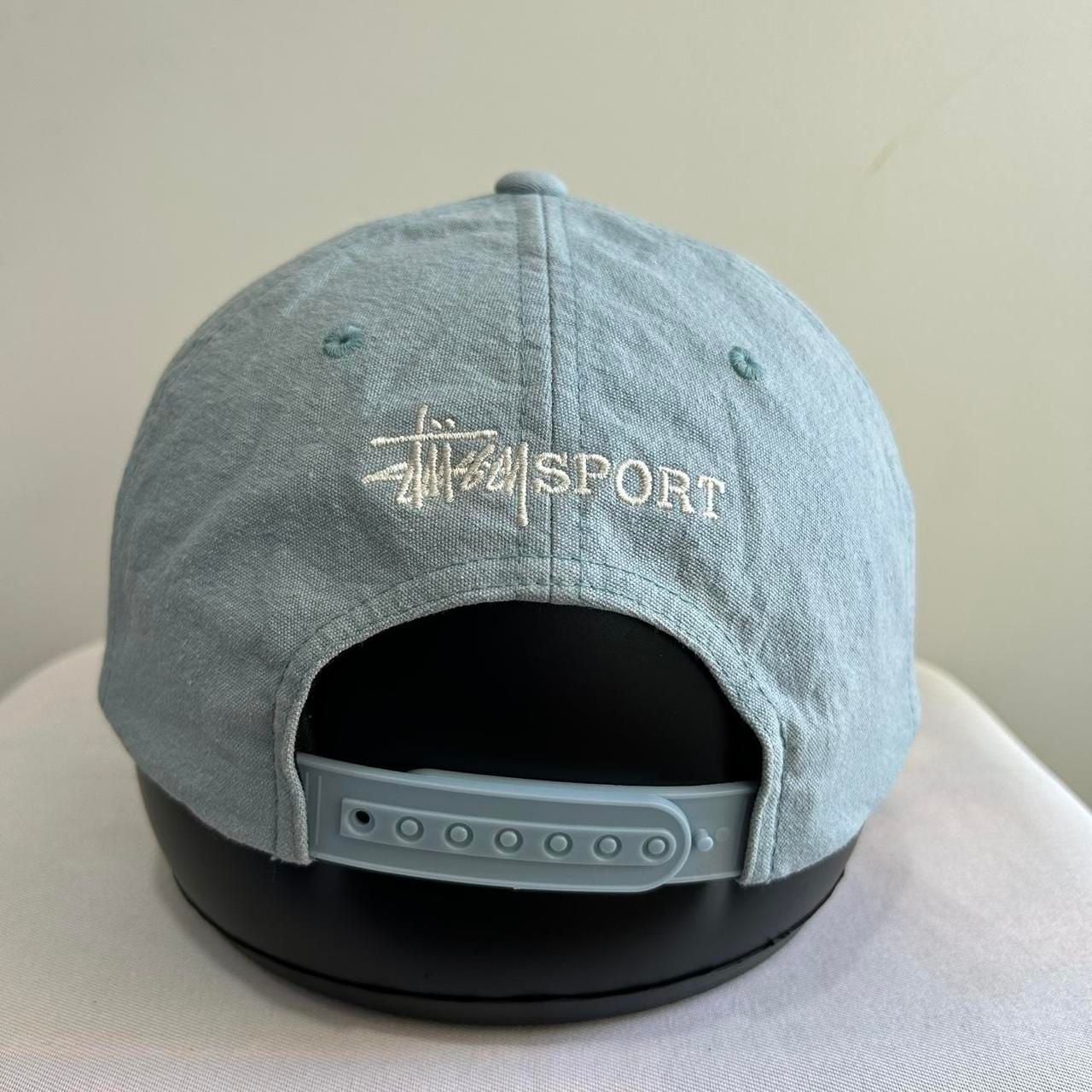 Stussy Sport Embroidered S Cap Blue Snapback 4