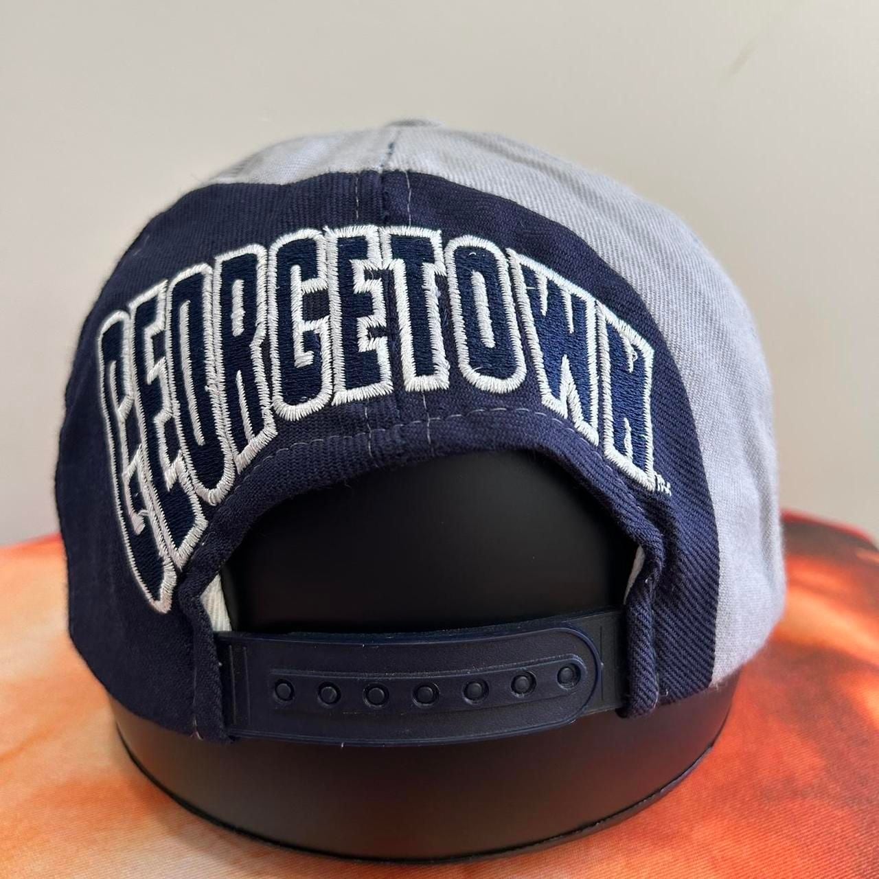 American Needle Georgetown Hoyas Snapback Hat One Size Blue Grey Wool 4