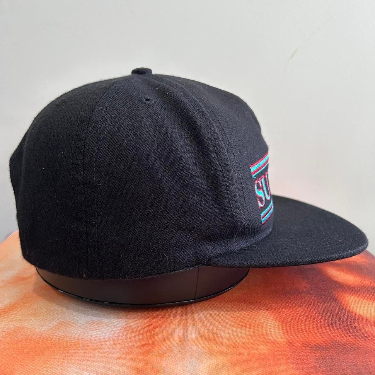 Supreme Independent 5 Panel Hat Black Red Teal 6