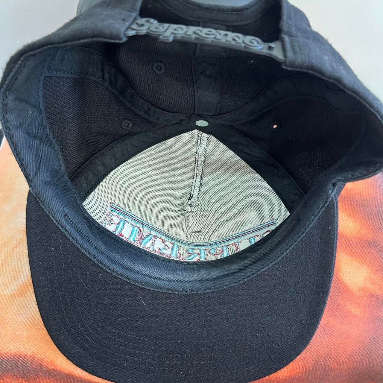 Supreme Independent 5 Panel Hat Black Red Teal 7