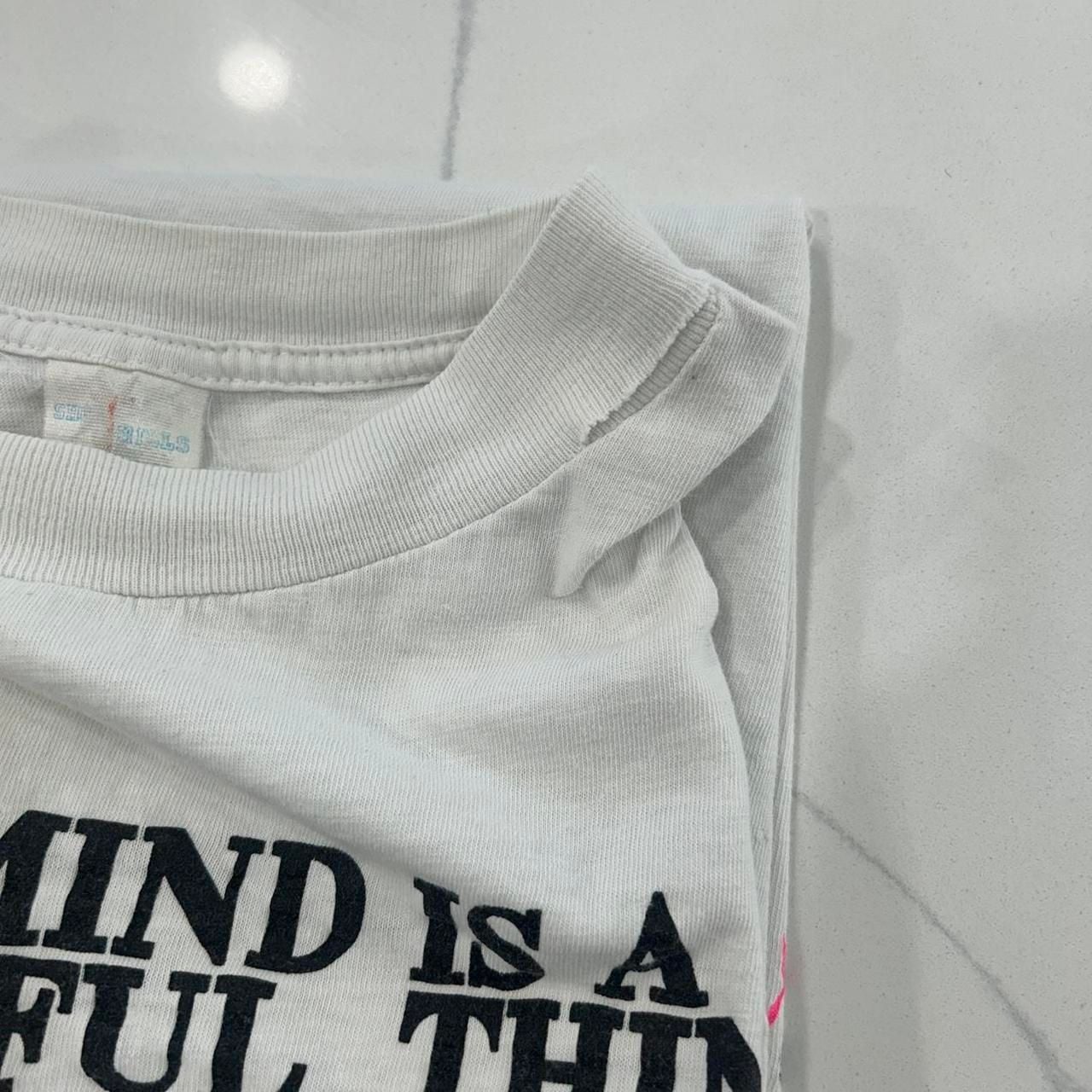 Vintage 80s The Mind Is A Wonderful Thing To Waste T-Shirt XL Crop Top 9