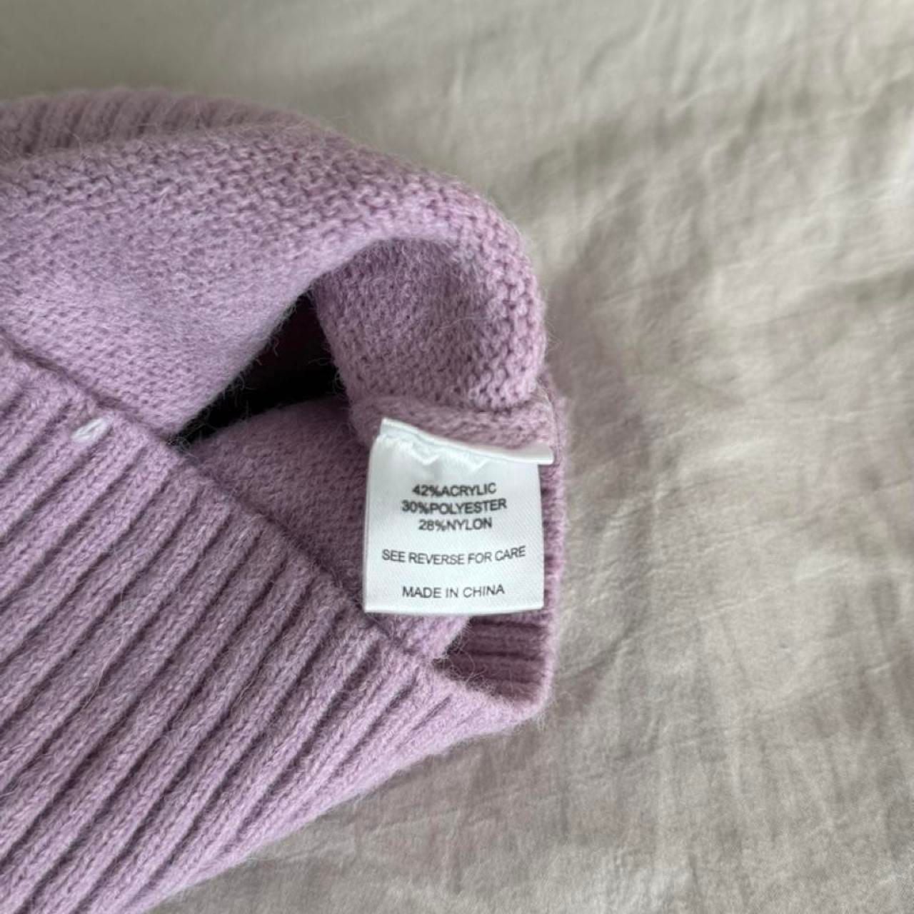 Witty Fo Lilac Knit Crop Top Size L 6