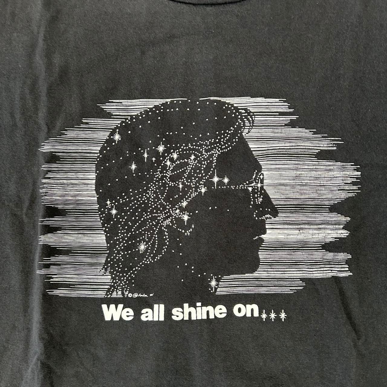 Jerzees John Lennon We All Shine On T-Shirt Size XXL Black Graphic Tee 4