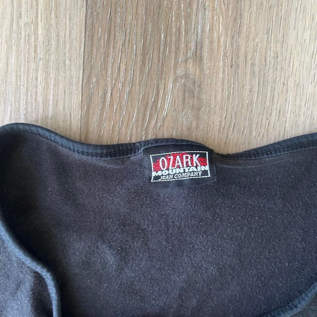 Ozark Mountain Jean Company Bugs Bunny 1995 T-Shirt Black Boxy Crop Top 4