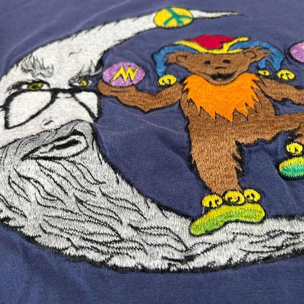 Wheel of Life Imports Grateful Dead T-Shirt Size 42 Blue Embroidered 5