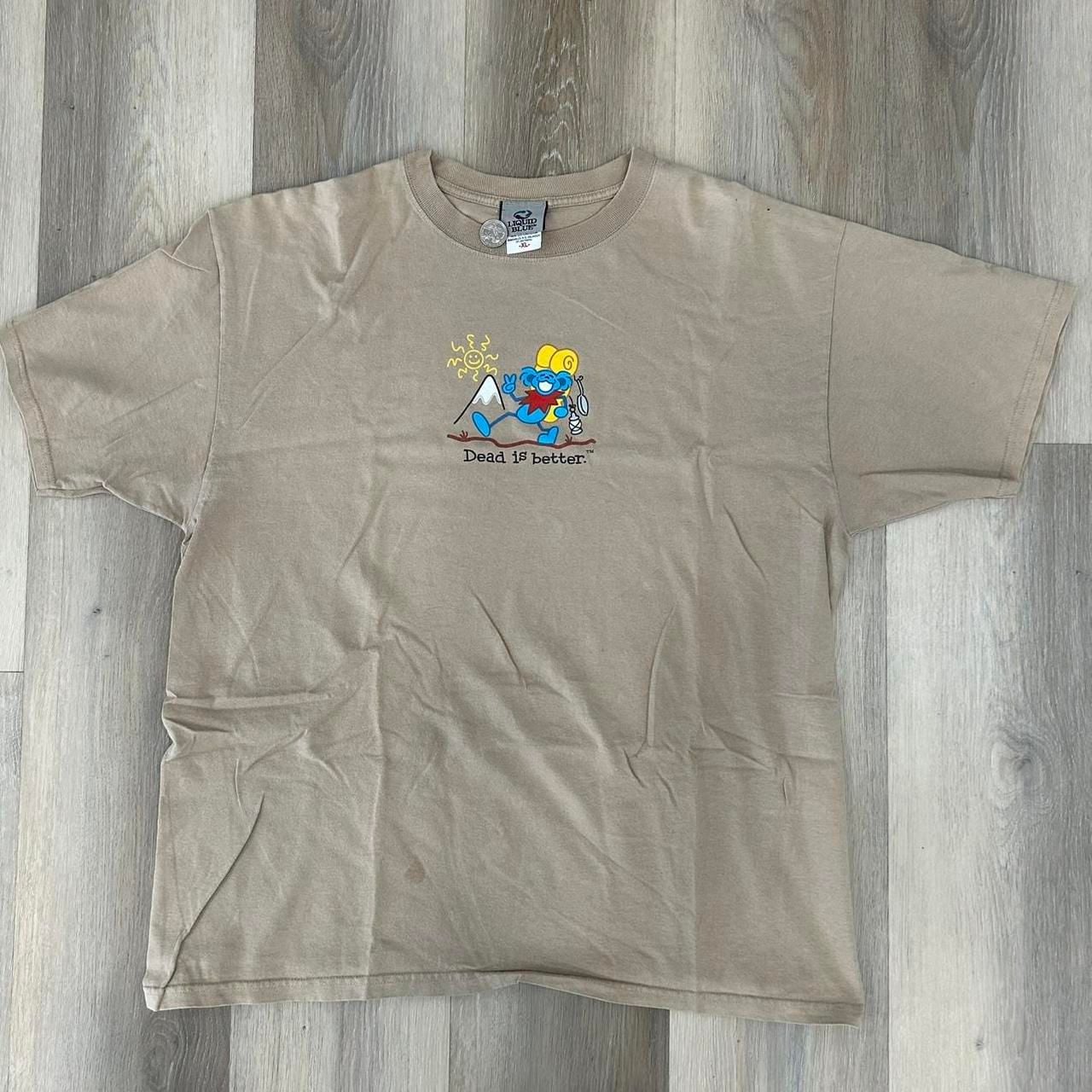 Liquid Blue Grateful Dead Dead Is Better T-Shirt XL Tan 2