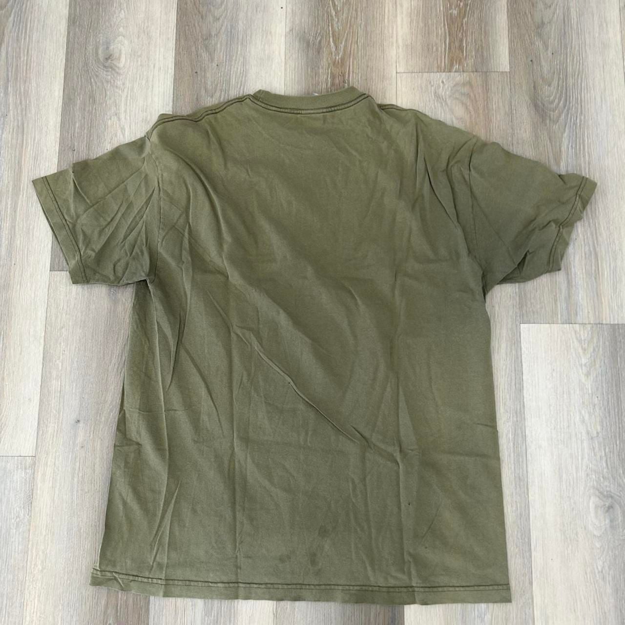 Alstyle Rhythm Devils T-Shirt Size XL Olive Green Skeleton Graphic 3