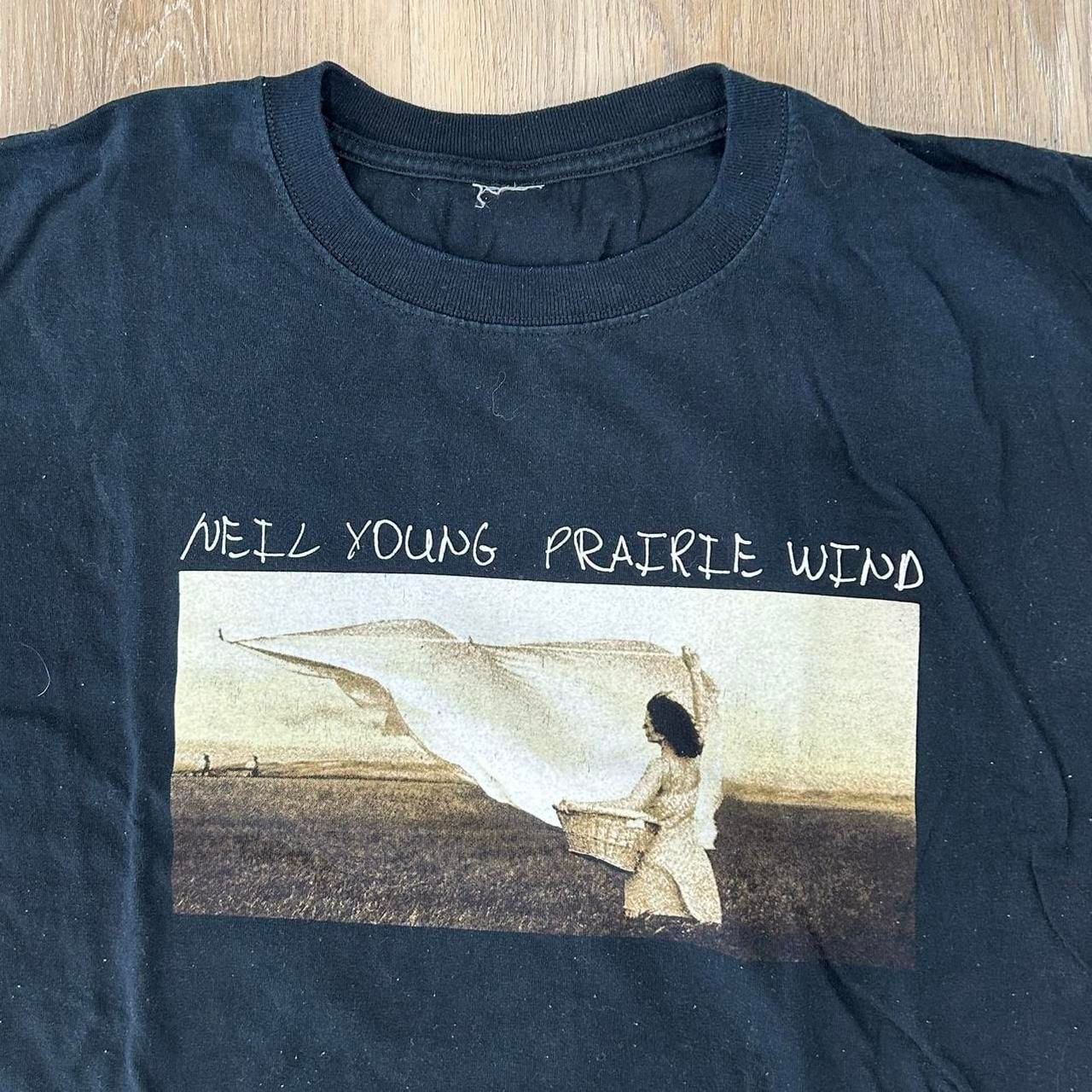 Neil Young Prairie Wind Concert Tour T-Shirt Black Cotton 3