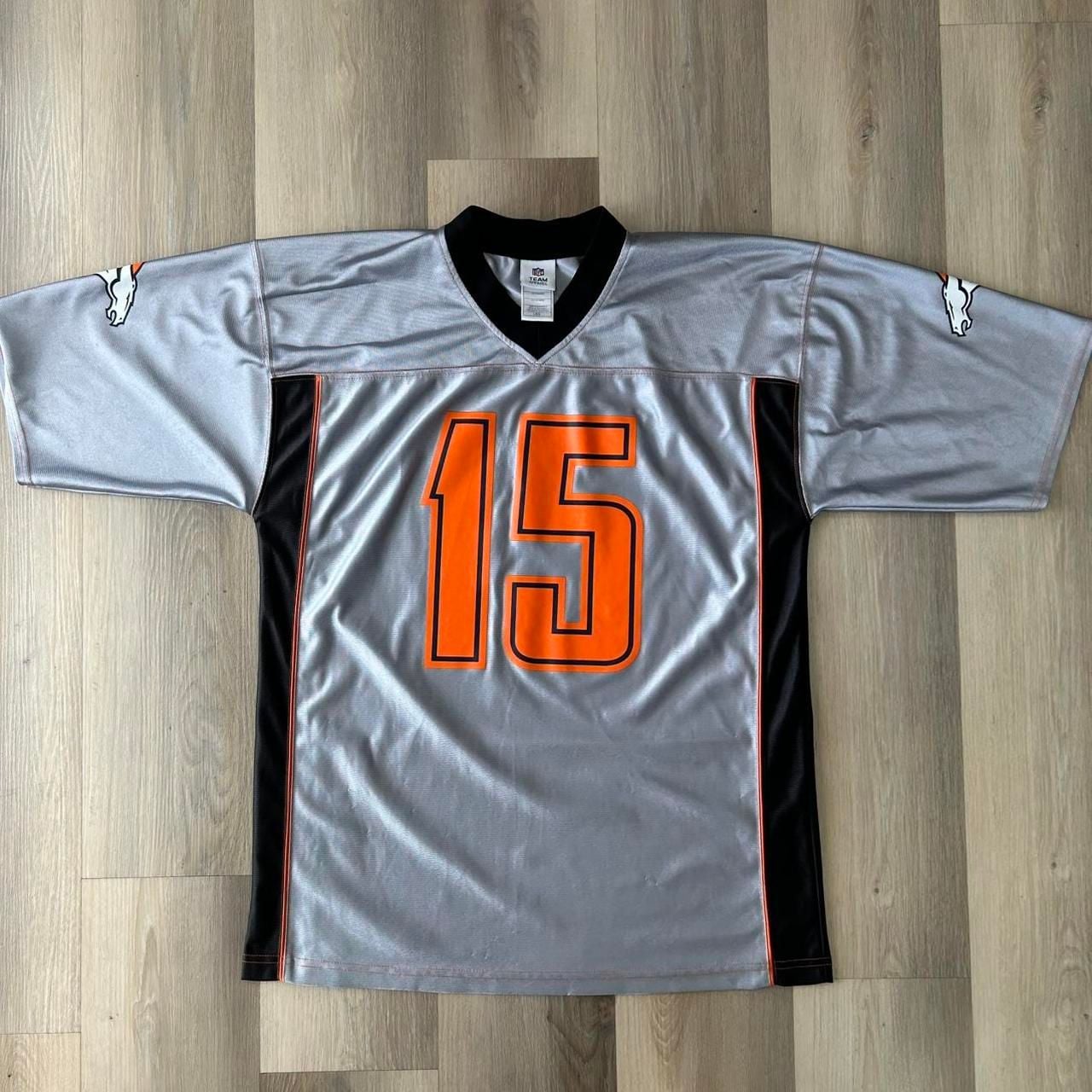 Reebok NFL Denver Broncos Tim Tebow Jersey Size L Grey 15 2