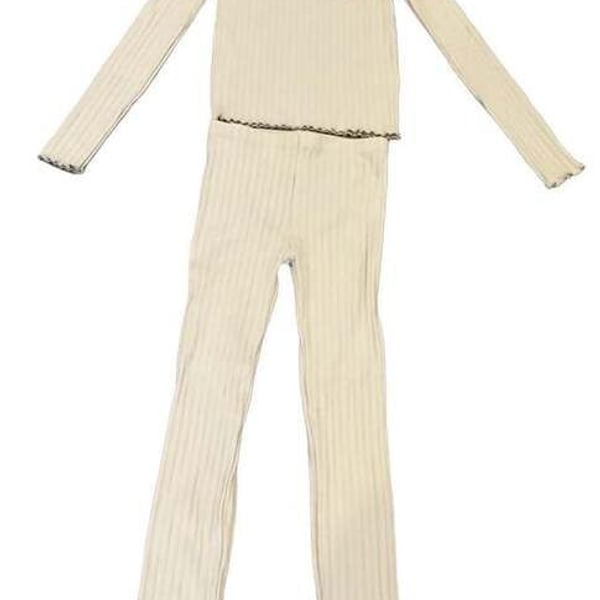 Rylee + Cru Light Sage Green Ribbed Cotton 2-Piece Set 10-12Y New Girls