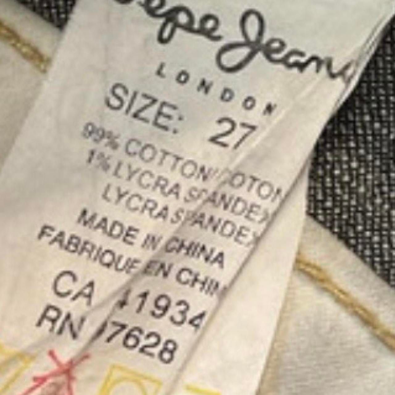 Pepe Jeans London Patchwork Flare Jeans Size 27 Dark Wash Denim Y2K 6