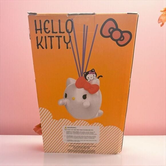 Hello Kitty Ceramic Reed Diffuser Ghost Kitty Cinnamon Scent New In Box Sealed 3