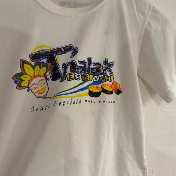 BJC T'nalak Festival T-Shirt Youth L White South Cotabato Philippines